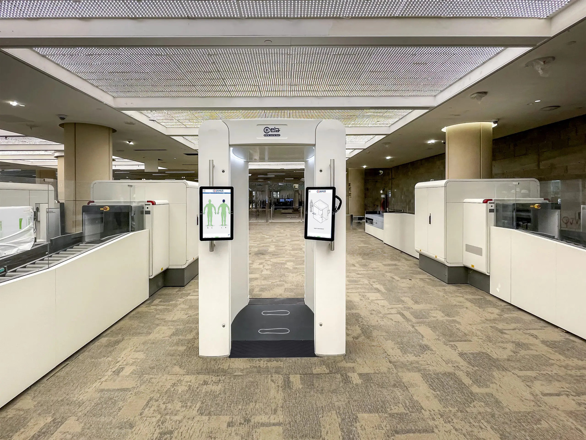 CEIA JANUS installed at a screening checkpoint