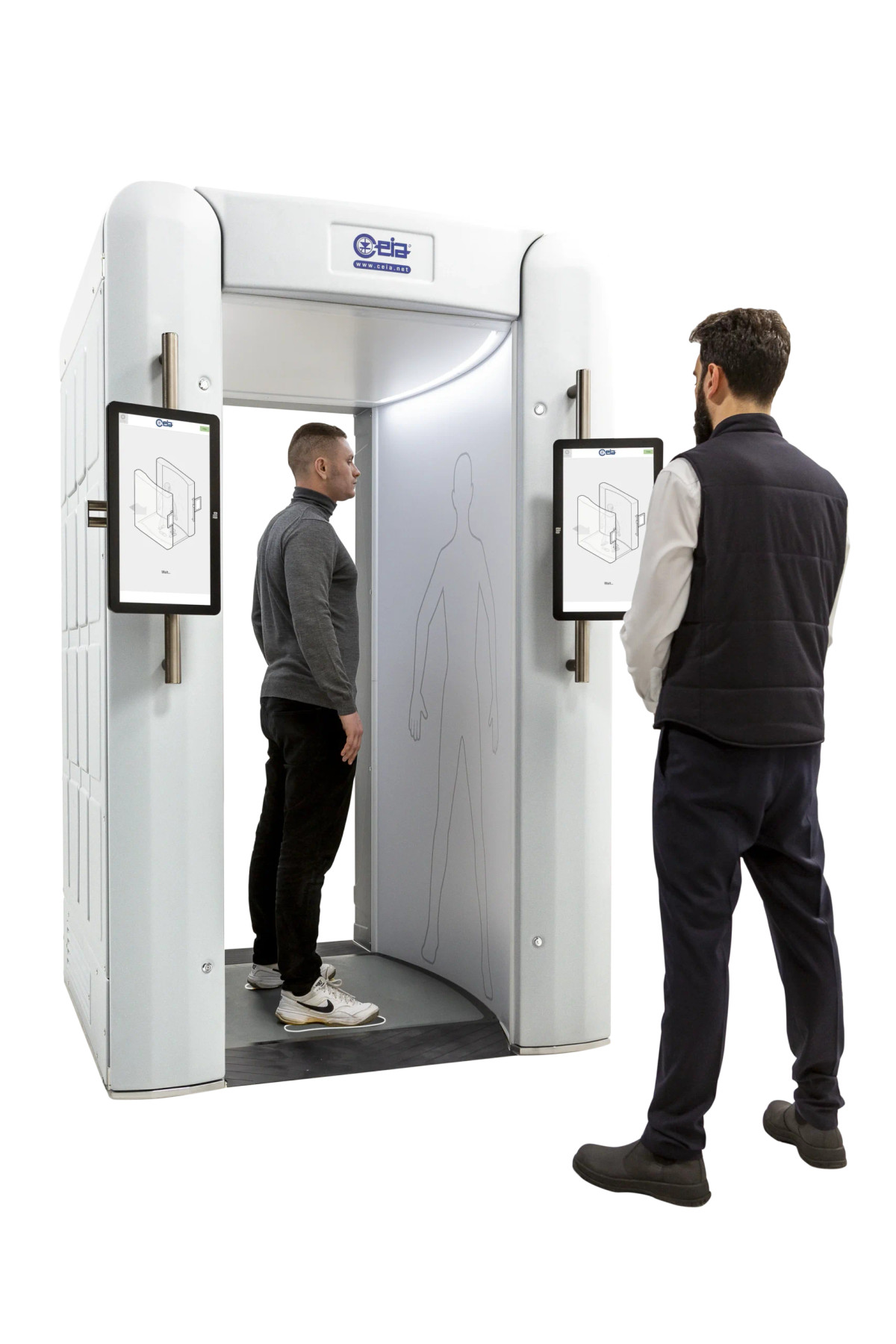 CEIA JANUS scanner during a passenger inspection
